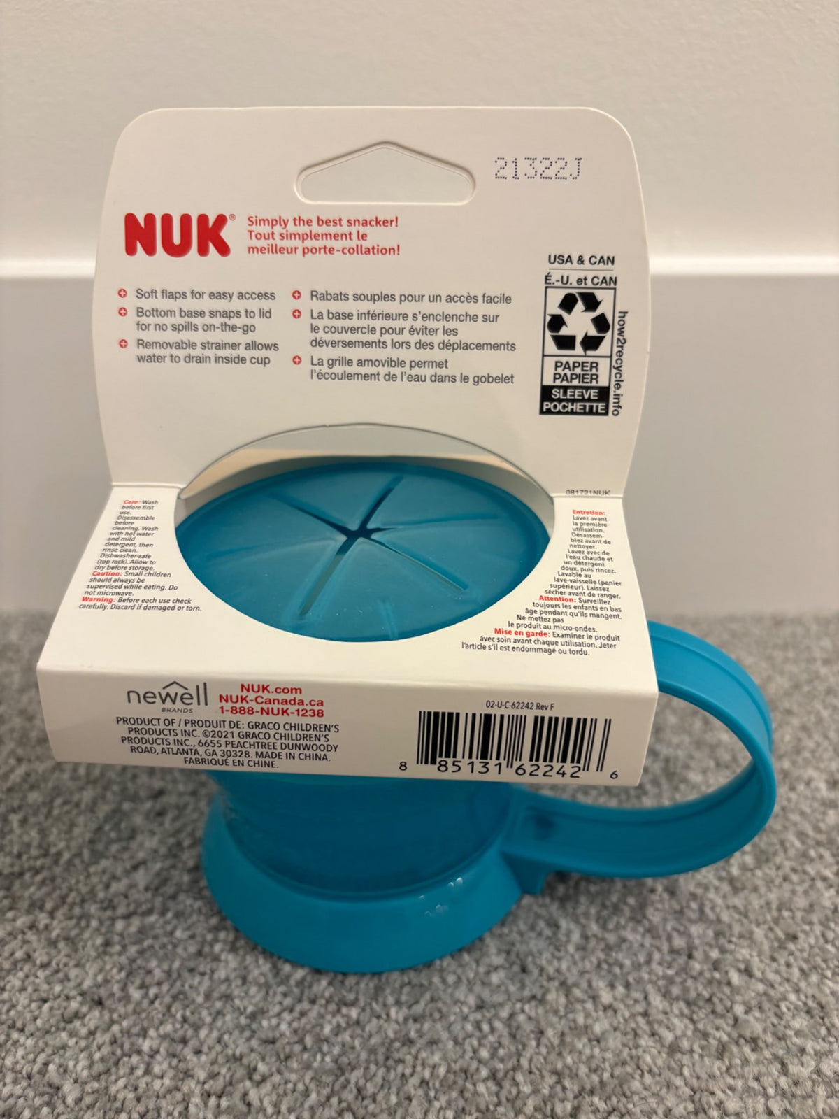 NUK 2-in-1 Healthy Snacker, 12+ months, New in Packaging (A)
