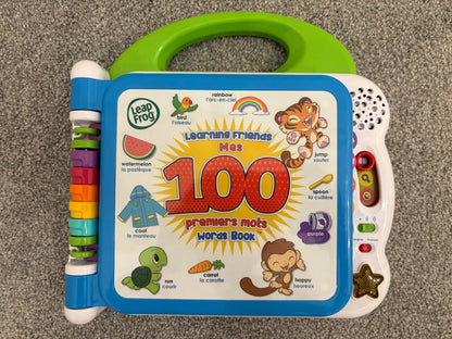 LeapFrog Learning Friends 100 Words Book - Interactive Learning Book for Toddlers