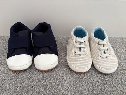 Baby Shoes, 2 pairs, Old navy, 6-12 months, NWOT, Shoes 3 (Baby: 0-12 mth)