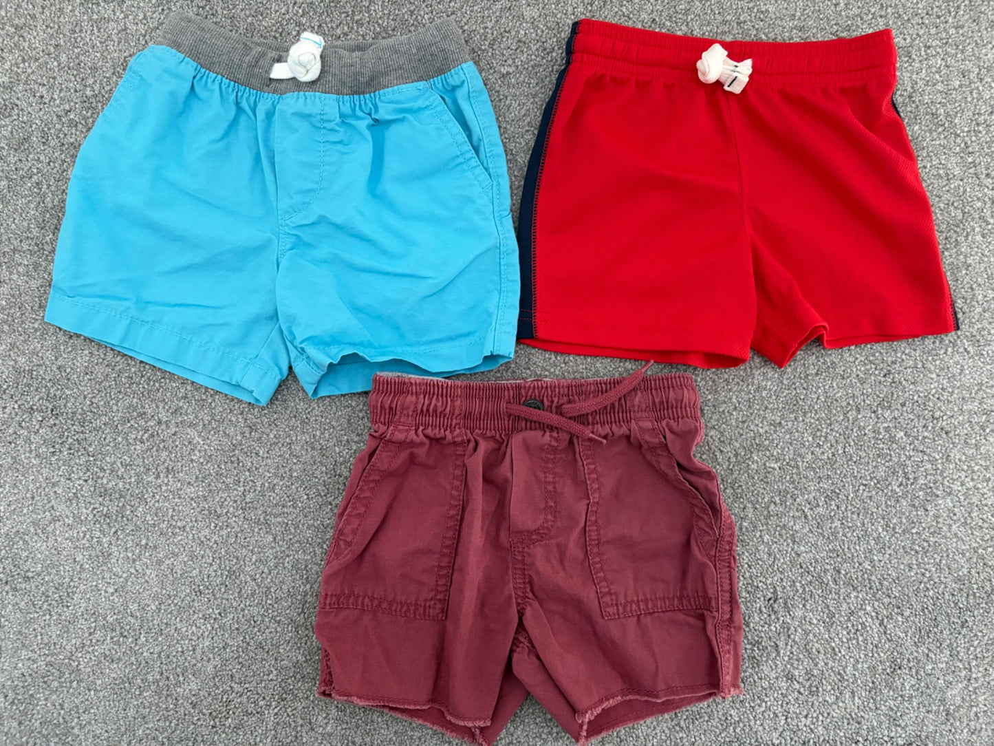 Carter’s Shorts, 3 Pairs in a Variety of Styles, 18 months, Kids 18 Month (12-18M)