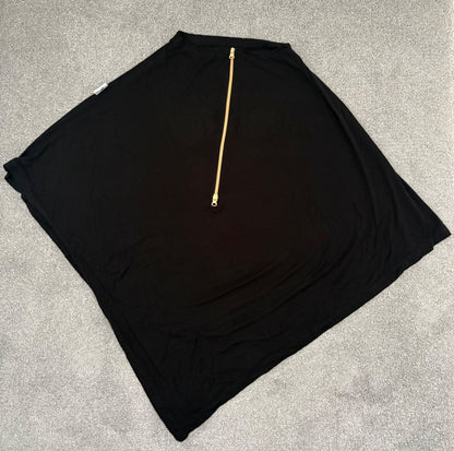 Baby Leaf Car Seat Cover, Black with Gold Zipper