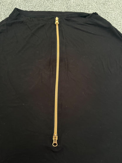 Baby Leaf Car Seat Cover, Black with Gold Zipper