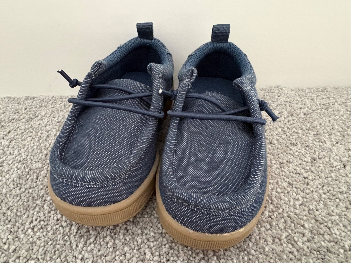Baby Gap Chambray Moc Sneakers, Size 6, Shoes 6 (Walkers:12-24 mth)