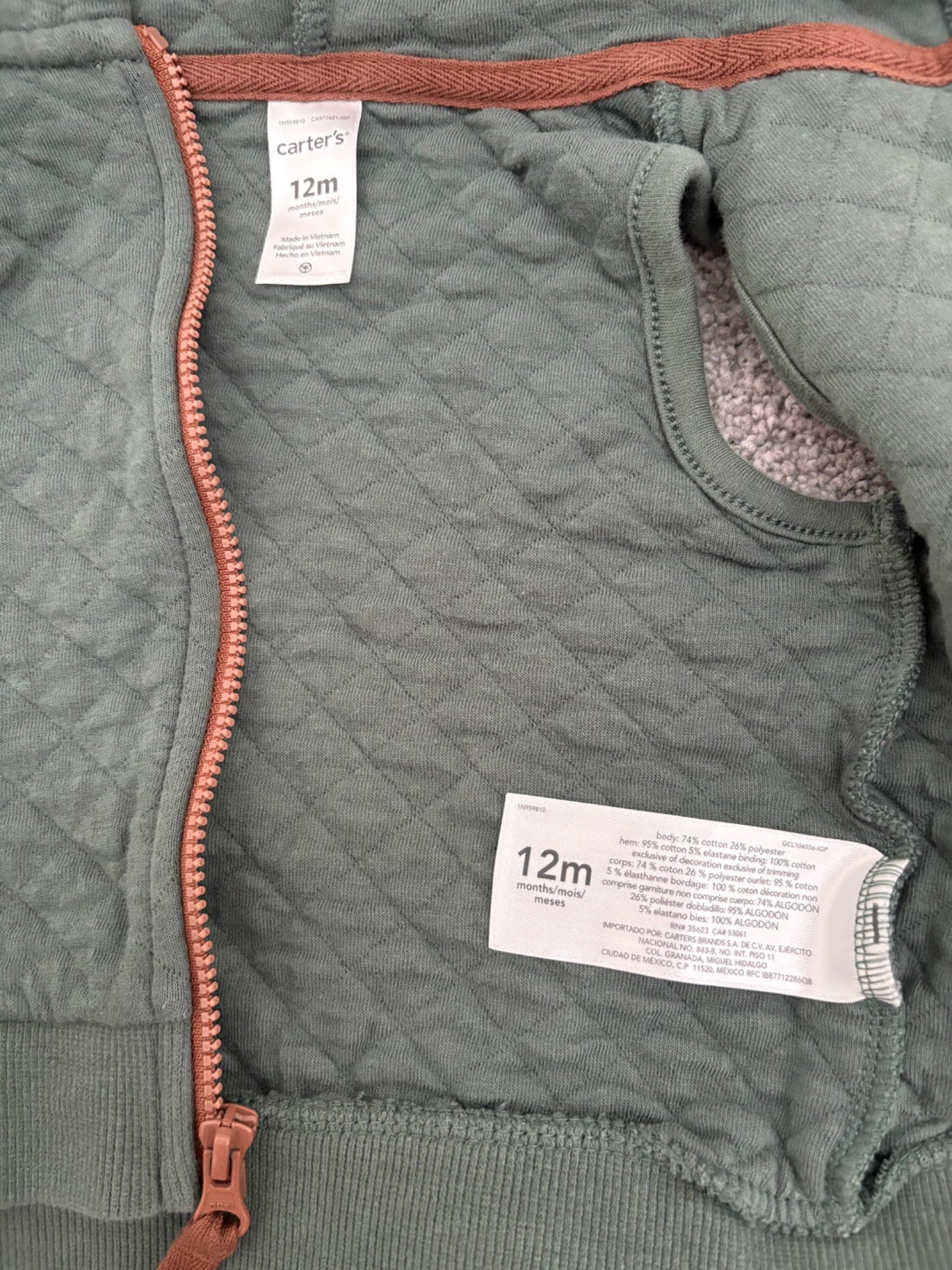 Carter’s 3-Piece Dinosaur Little Vest Set, 12 months, Kids 12 Month (9-12M)