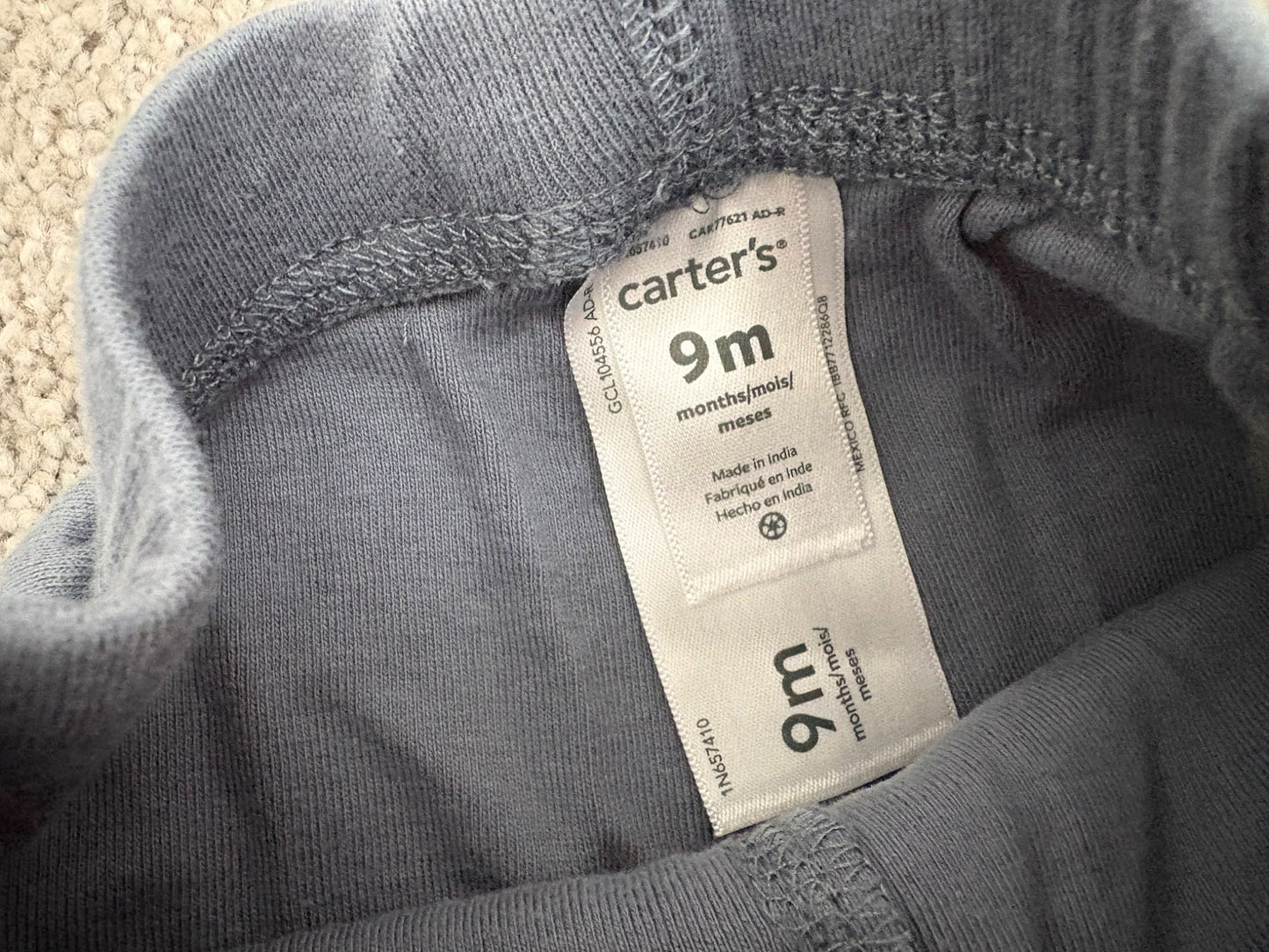 Carter’s 4-Pack Cotton Pants, 9 months, Kids 9 Month (6-9M)