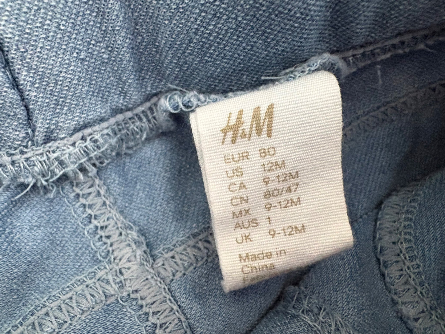 H&M 3-Pack Denim Jeggings, 9-12 months, Kids 12 Month (9-12M)