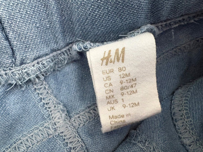 H&M 3-Pack Denim Jeggings, 9-12 months, Kids 12 Month (9-12M)