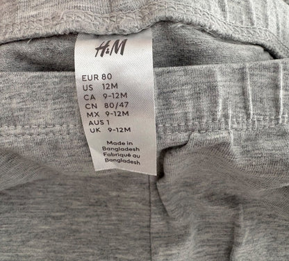 H&M 5-Pack Organic Cotton Jersey Leggings, 9-12 months, Kids 12 Month (9-12M)