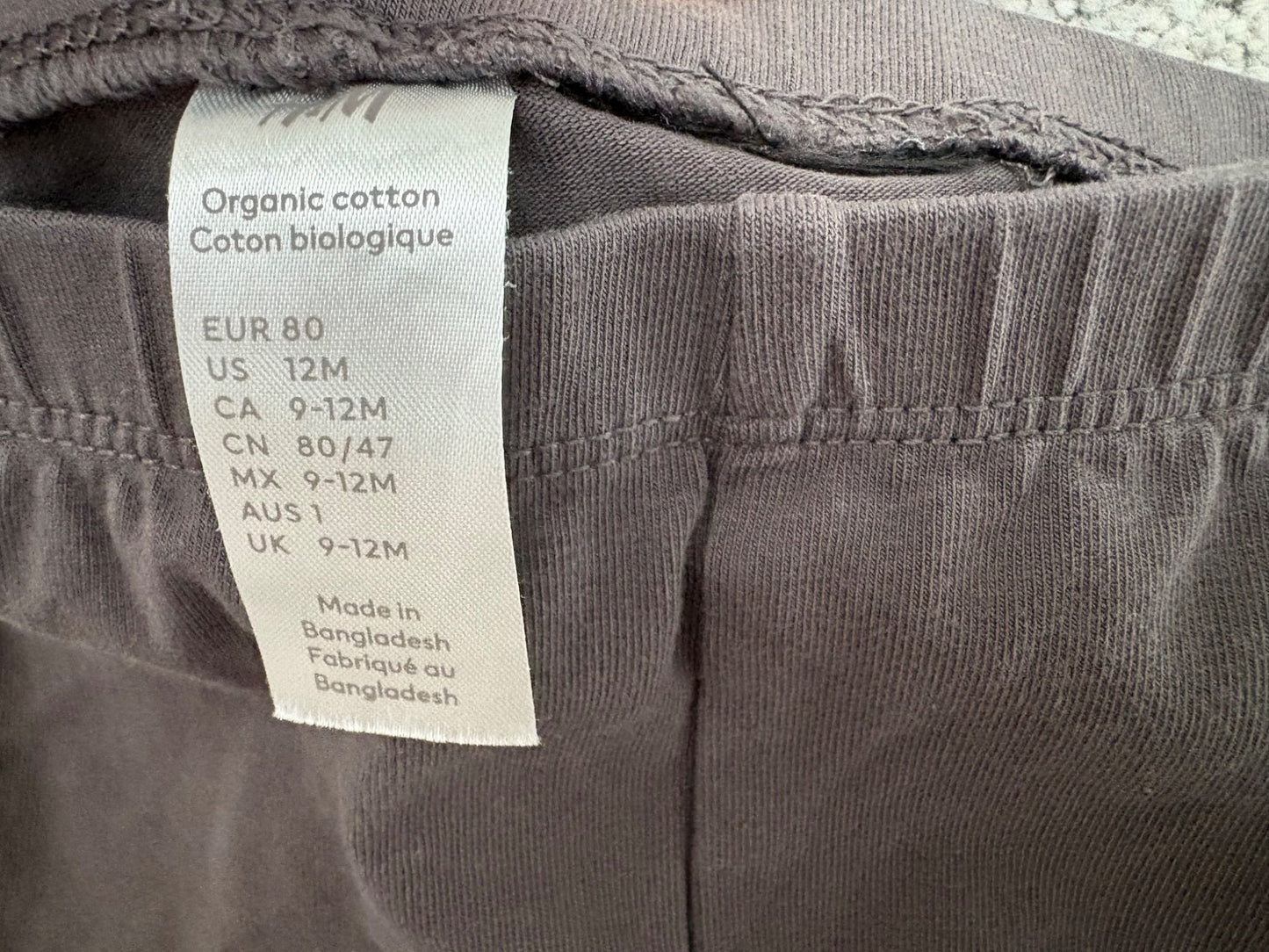 H&M 5-Pack Organic Cotton Jersey Leggings, 9-12 months, Kids 12 Month (9-12M)