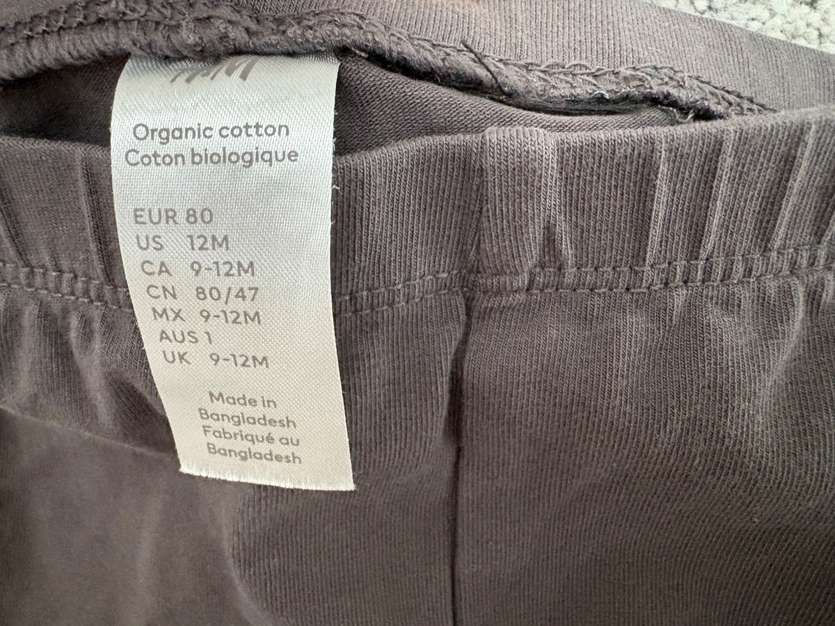 H&M 5-Pack Organic Cotton Jersey Leggings, 9-12 months, Kids 12 Month (9-12M)