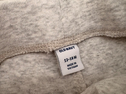 Old Navy 2 Pairs of Pants, Dark and Light Grey, 12-18 months , Kids 18 Month (12-18M)