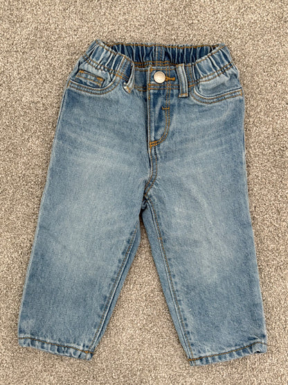 Old Navy Loose Jeans, Blue,  6-12 months, Kids 12 Month (9-12M)