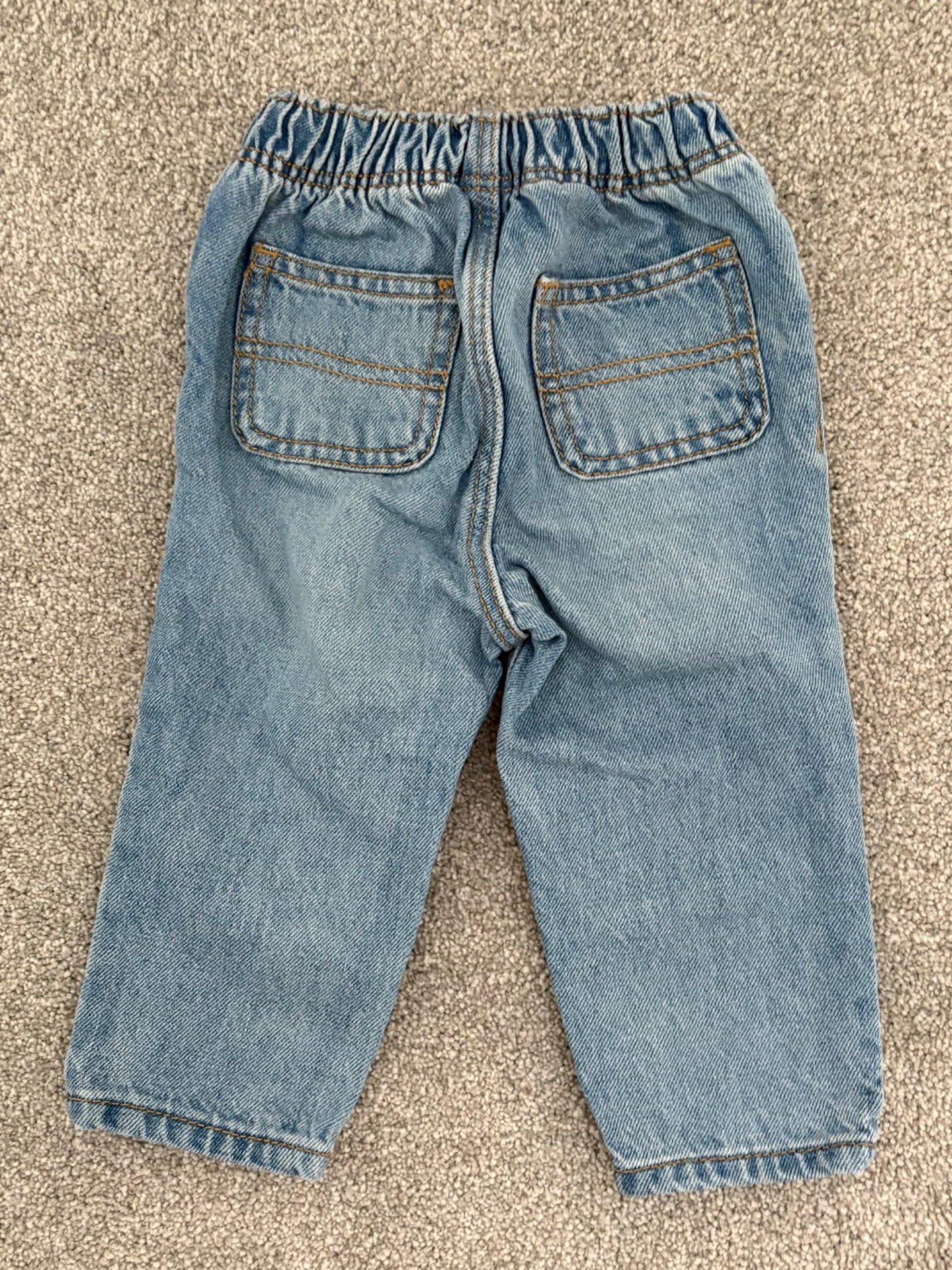 Old Navy Loose Jeans, Blue,  6-12 months, Kids 12 Month (9-12M)