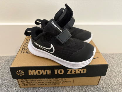 Nike Star Runner 3 (TDV), Black, Velcro, Size 5c, Box included, Shoes 5 (Walkers:12-24 mth)