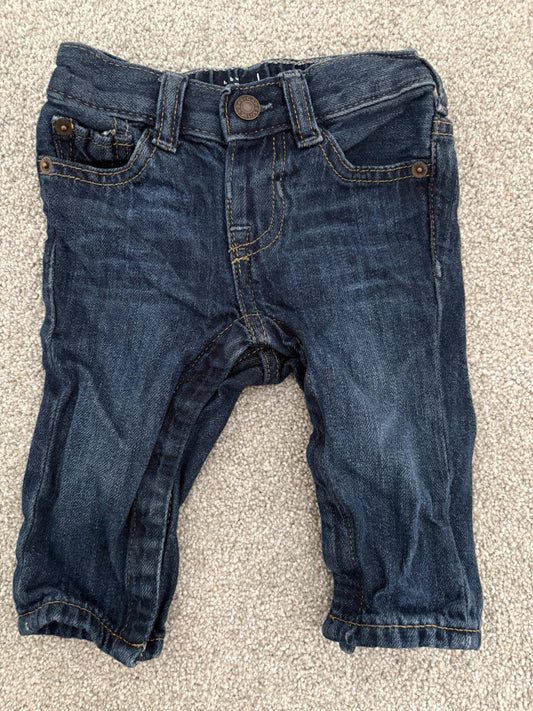 Baby Gap My First Jeans, Dark Wash, 6-12 months, Kids 12 Month (9-12M)