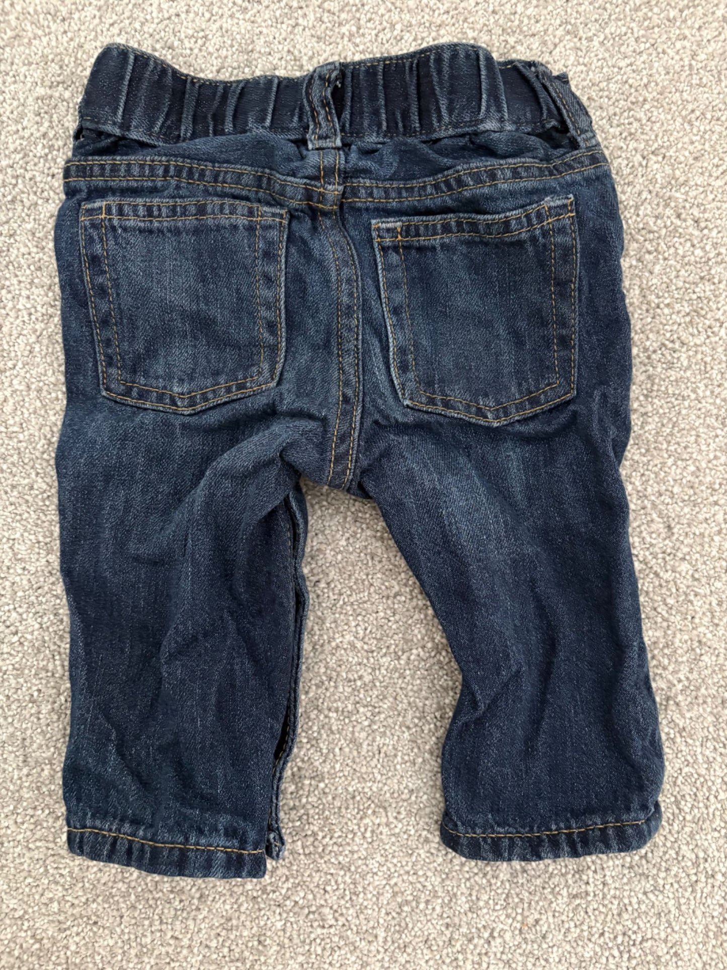 Baby Gap My First Jeans, Dark Wash, 6-12 months, Kids 12 Month (9-12M)