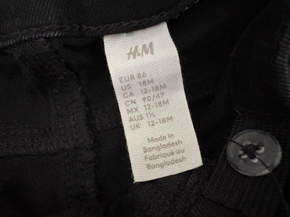 H&M 2-Pack Jeans, Blue/Black, 12-18 months, Kids 18 Month (12-18M)