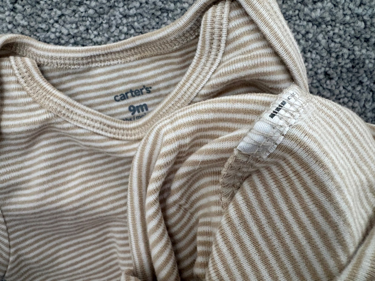 Carter’s 7-Pack Short-Sleeve Bodysuits, 9 months, Kids 9 Month (6-9M)