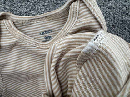 Carter’s 7-Pack Short-Sleeve Bodysuits, 9 months, Kids 9 Month (6-9M)