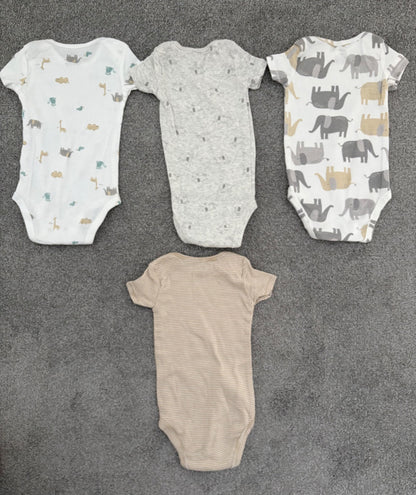 Carter’s 7-Pack Short-Sleeve Bodysuits, 9 months, Kids 9 Month (6-9M)