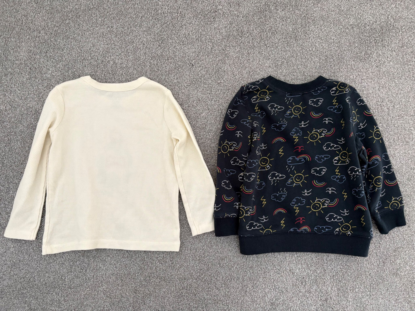 Joe Fresh Baby Boy’s Printed Terry Pullover and Waffle Knit Long Sleeve, 12-18 months, Kids 18 Month (12-18M)