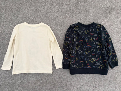 Joe Fresh Baby Boy’s Printed Terry Pullover and Waffle Knit Long Sleeve, 12-18 months, Kids 18 Month (12-18M)