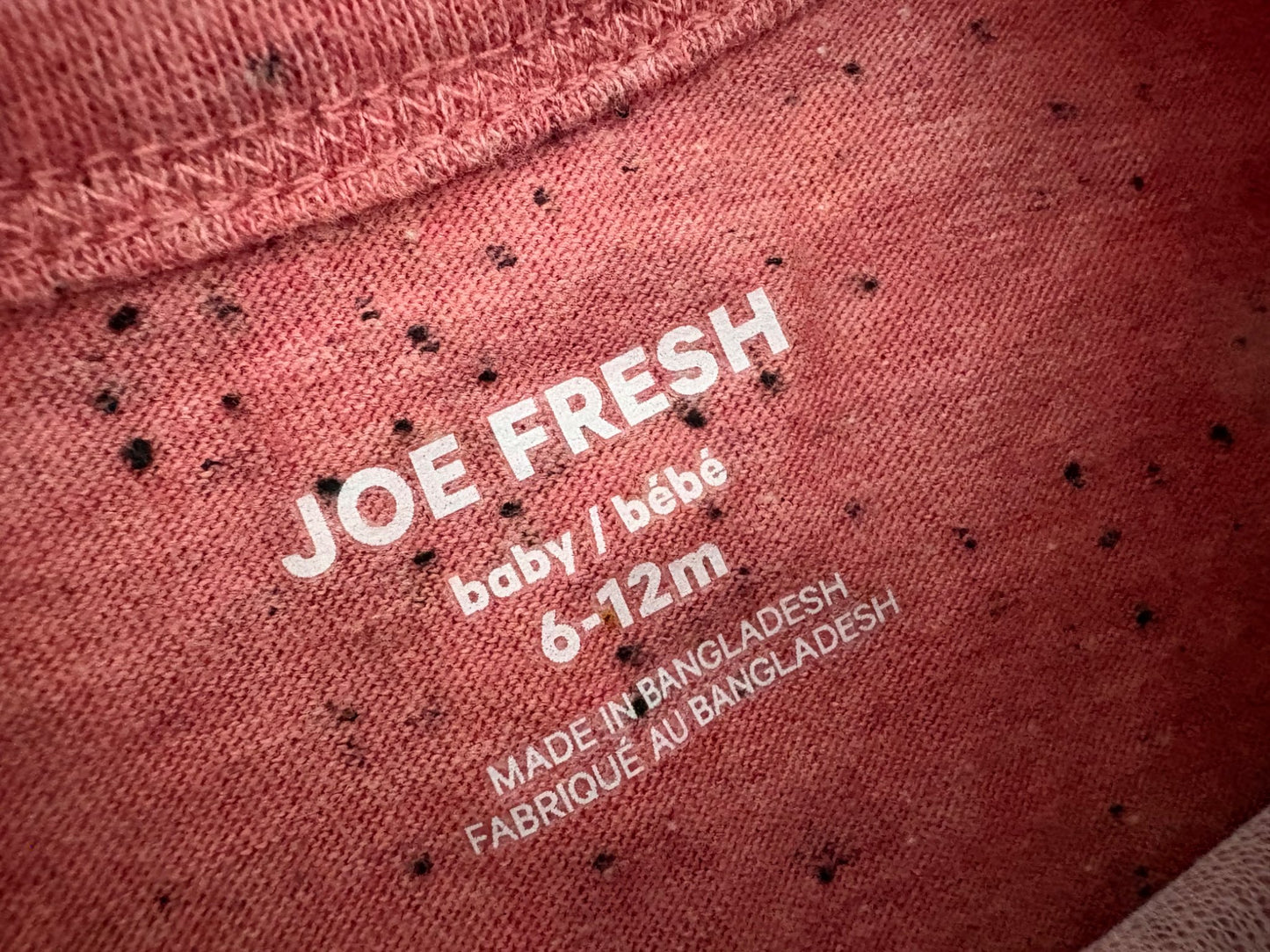 Joe Fresh Baby Boy’s T-shirts, 2 Shirts - Mickey Mouse and Heather Red, 6-12 months, Kids 12 Month (9-12M)