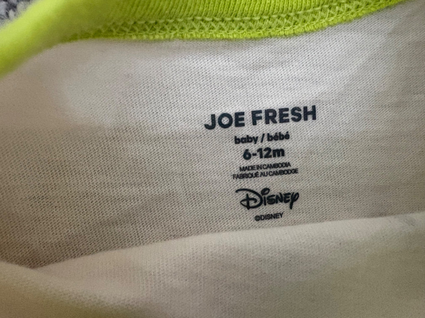 Joe Fresh Baby Boy’s T-shirts, 2 Shirts - Mickey Mouse and Heather Red, 6-12 months, Kids 12 Month (9-12M)