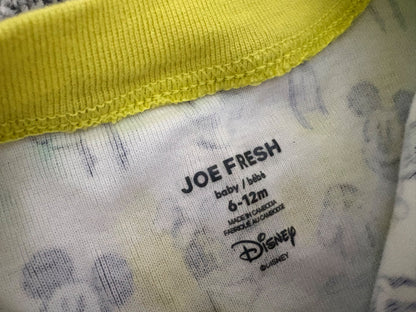 Joe Fresh Baby Boys’ Disney Print Short-Sleeve Bodysuit and Sleeveless Bodysuit with Pocket, 6-12 months, Kids 12 Month (9-12M)