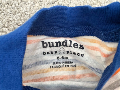 Bundles Baby Place Baby Boys Dogs Bodysuit 5-Pack, 3-6 months, Kids 6 Month (3-6M)