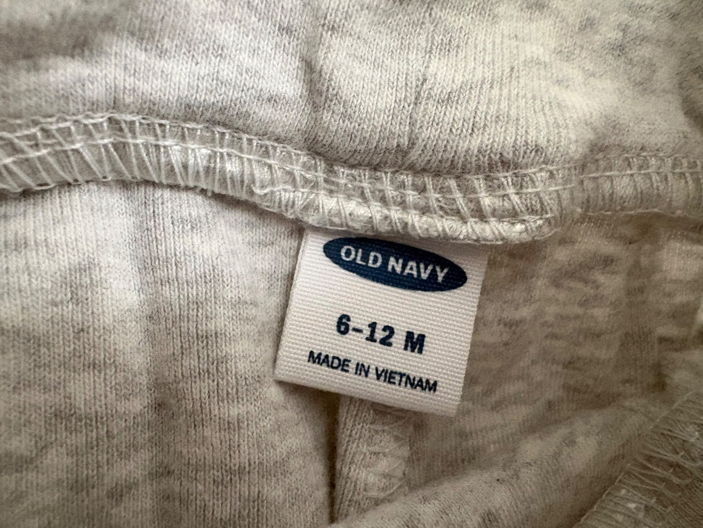Old Navy Unisex Fold-Over-Waist Footed Pants for Baby, 4-Pairs, Blue/Grey, 6-12 months, Kids 12 Month (9-12M)