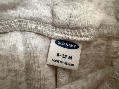 Old Navy Unisex Fold-Over-Waist Footed Pants for Baby, 4-Pairs, Blue/Grey, 6-12 months, Kids 12 Month (9-12M)
