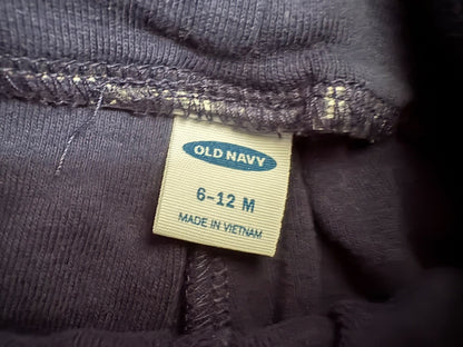 Old Navy Unisex Fold-Over-Waist Footed Pants for Baby, 4-Pairs, Blue/Grey, 6-12 months, Kids 12 Month (9-12M)