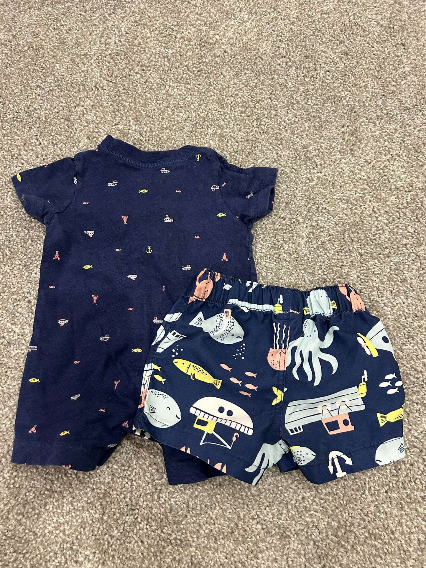 Summer Boys Outfit and Trunks, Kids 3 Month (0-3M)