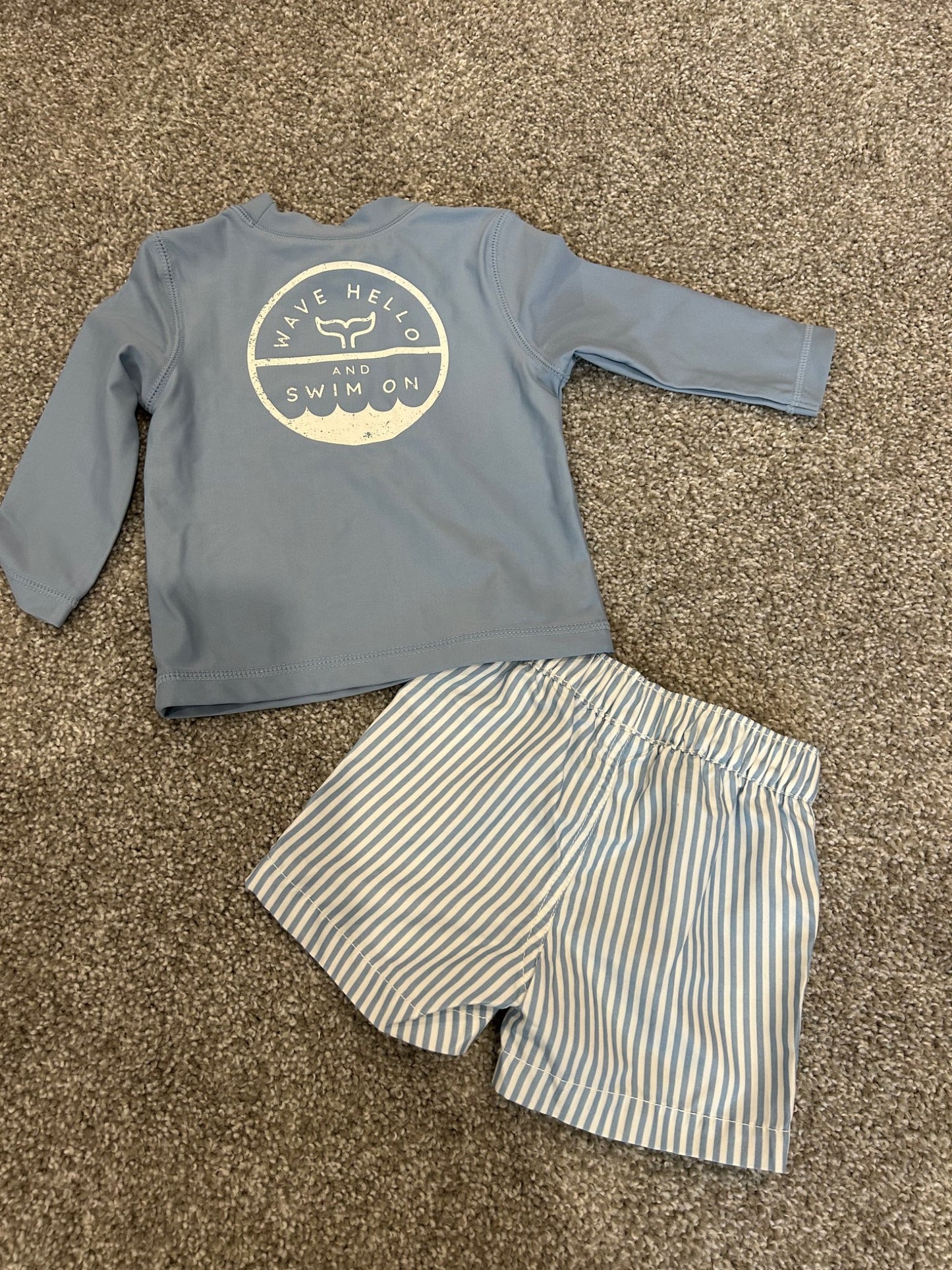 Baby swim trunk and swim top 6M, Kids 6 Month (3-6M)