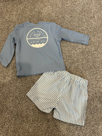 Baby swim trunk and swim top 6M, Kids 6 Month (3-6M)
