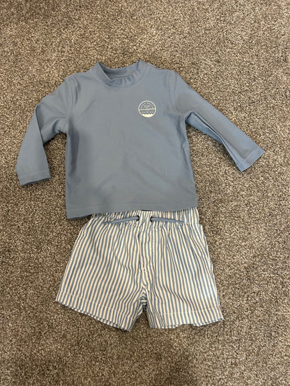 Baby swim trunk and swim top 6M, Kids 6 Month (3-6M)