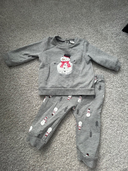 Petit Lem Snowman Set, Kids 9 Month (6-9M)