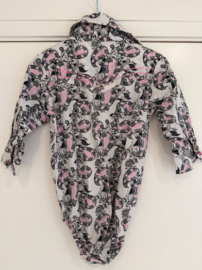 Paisley Long Sleeve Bodysuit, Kids 12 Month (9-12M)