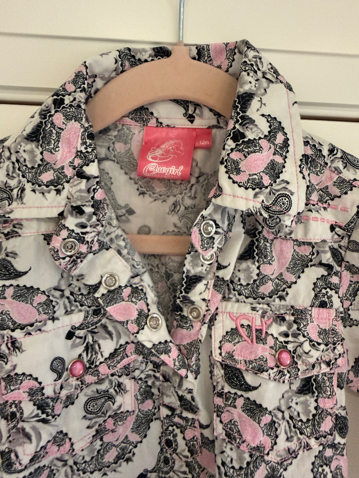 Paisley Long Sleeve Bodysuit, Kids 12 Month (9-12M)