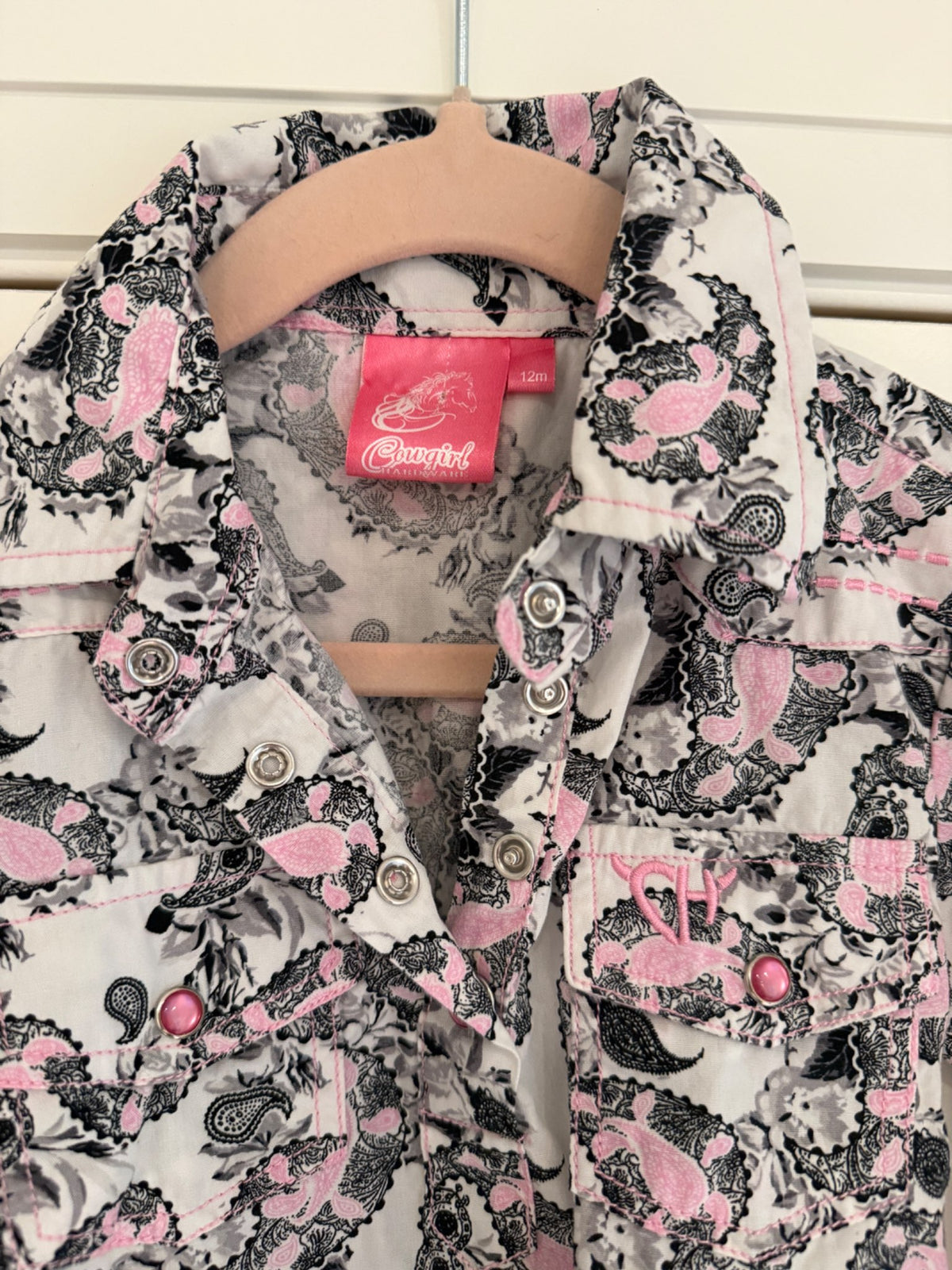 Paisley Long Sleeve Bodysuit, Kids 12 Month (9-12M)