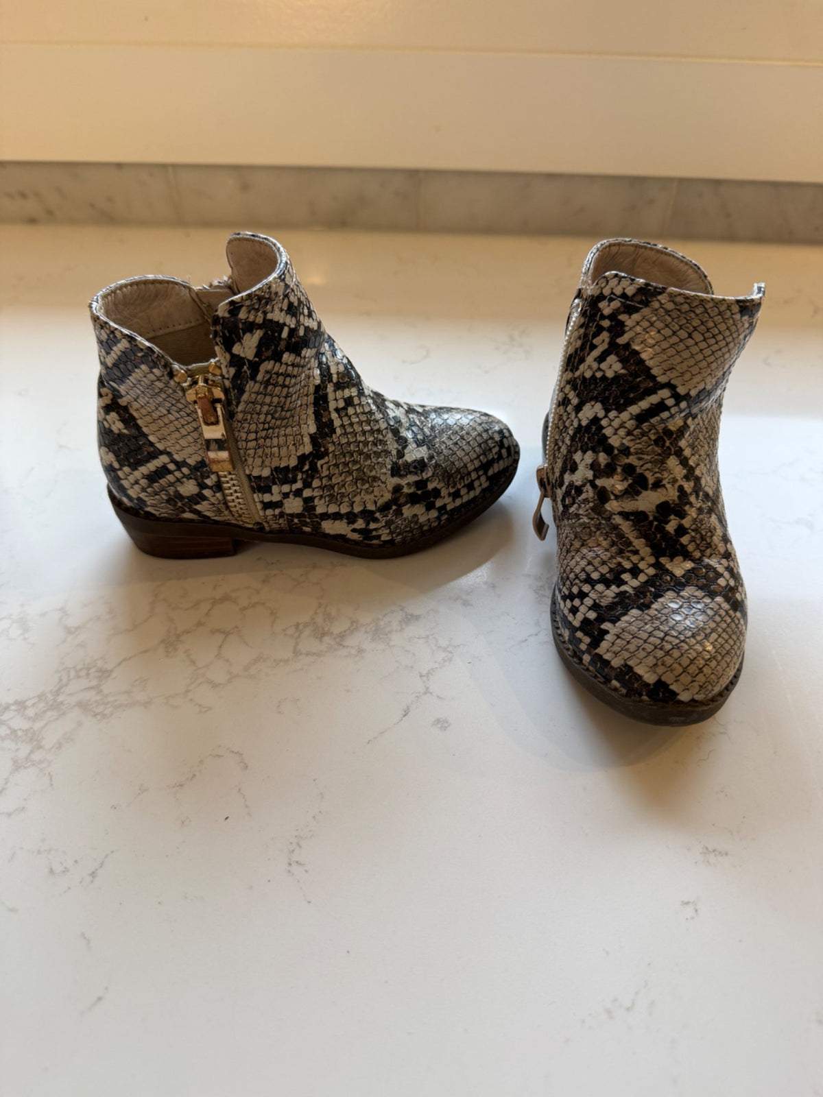 Snakeskin booties, Shoes 5 (Walkers:12-24 mth)
