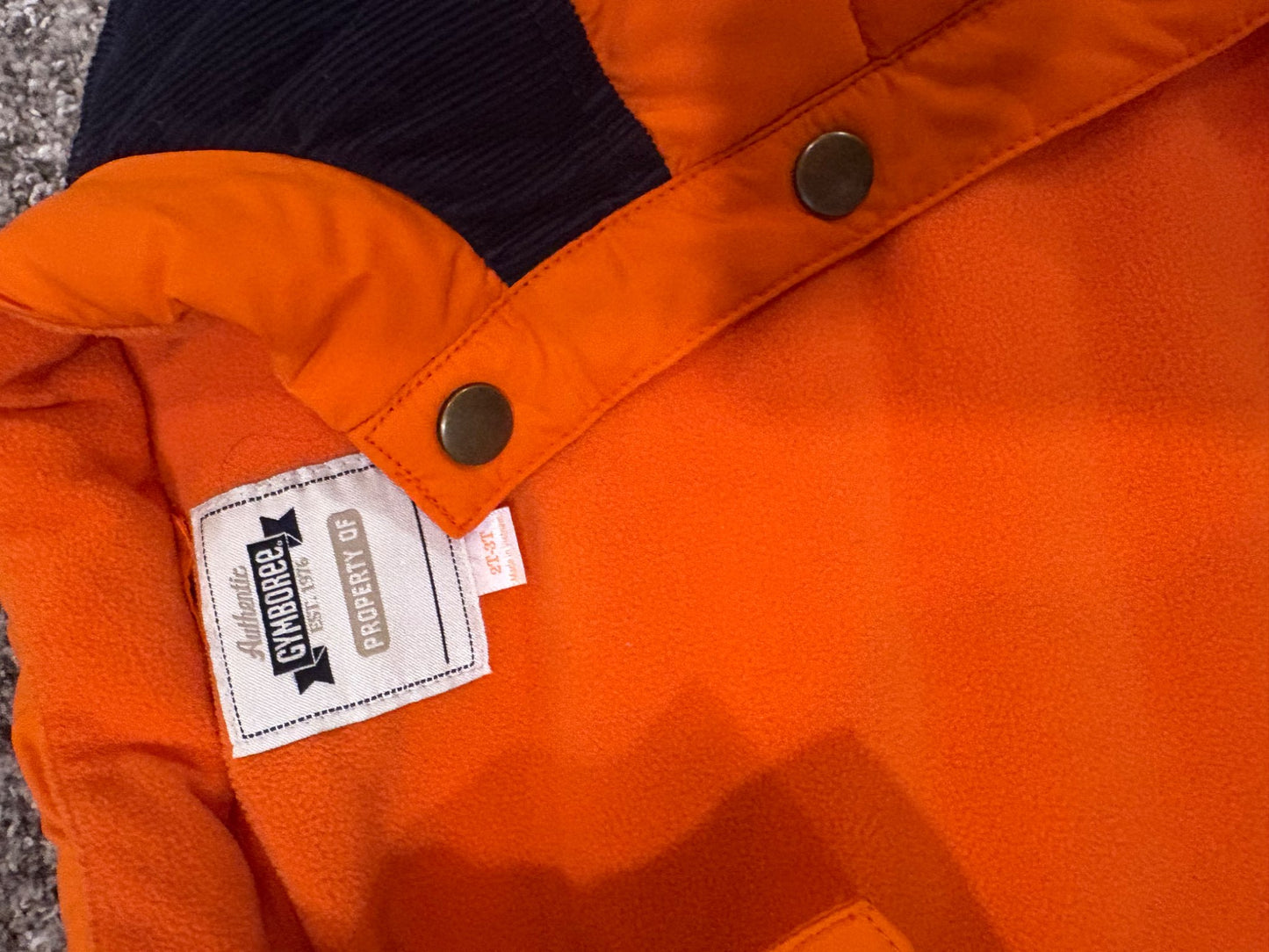 2T orange Gymboree vest, Kids 2T