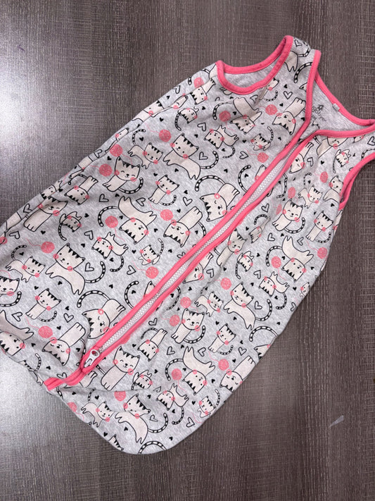 Pink cat Sleep sack6-12 m, 6-12 Months (Medium)