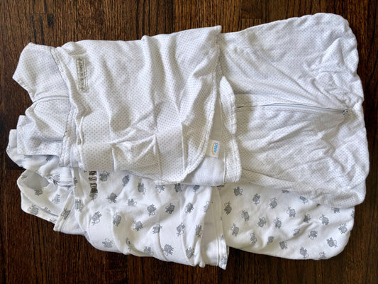 Halo Cotton Velcro SleepSack Swaddles, Small (3-6 months), 0-6 Months (Small)