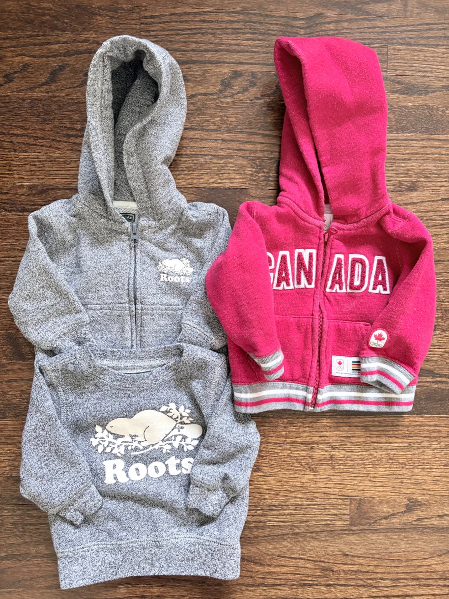 Roots hoodies/sweatshirt trio, Kids 6 Month (3-6M)