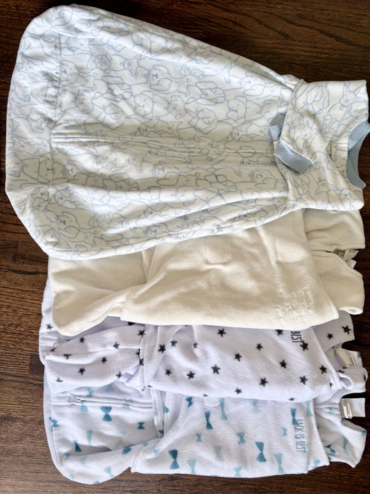 Halo Newborn Fleece Velcro Swaddle Bundle, 0-3 Months (Newborn)