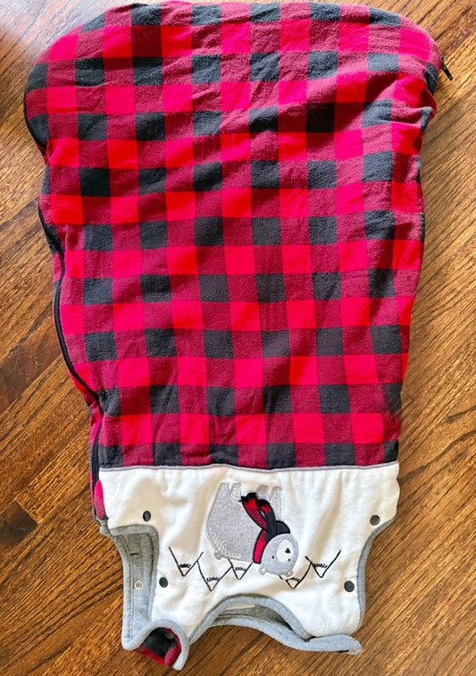 Warm 2.4 TOG Buffalo Plaid Baby Sleep Sack, 6-18 months, 6-12 Months (Medium)