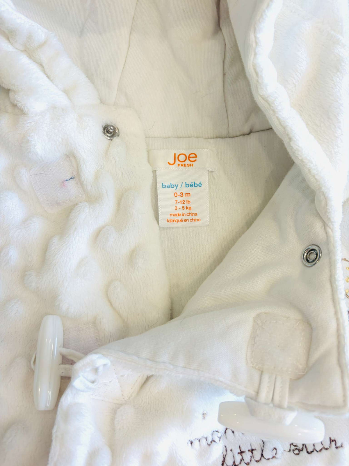 Baby Plush Snowsuit, Size 0-3m, VGUC, Kids 3 Month (0-3M)