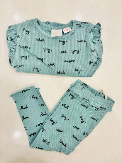 Zara Girl's Long Sleeve Outfit, 9-12m, Kids 12 Month (9-12M)